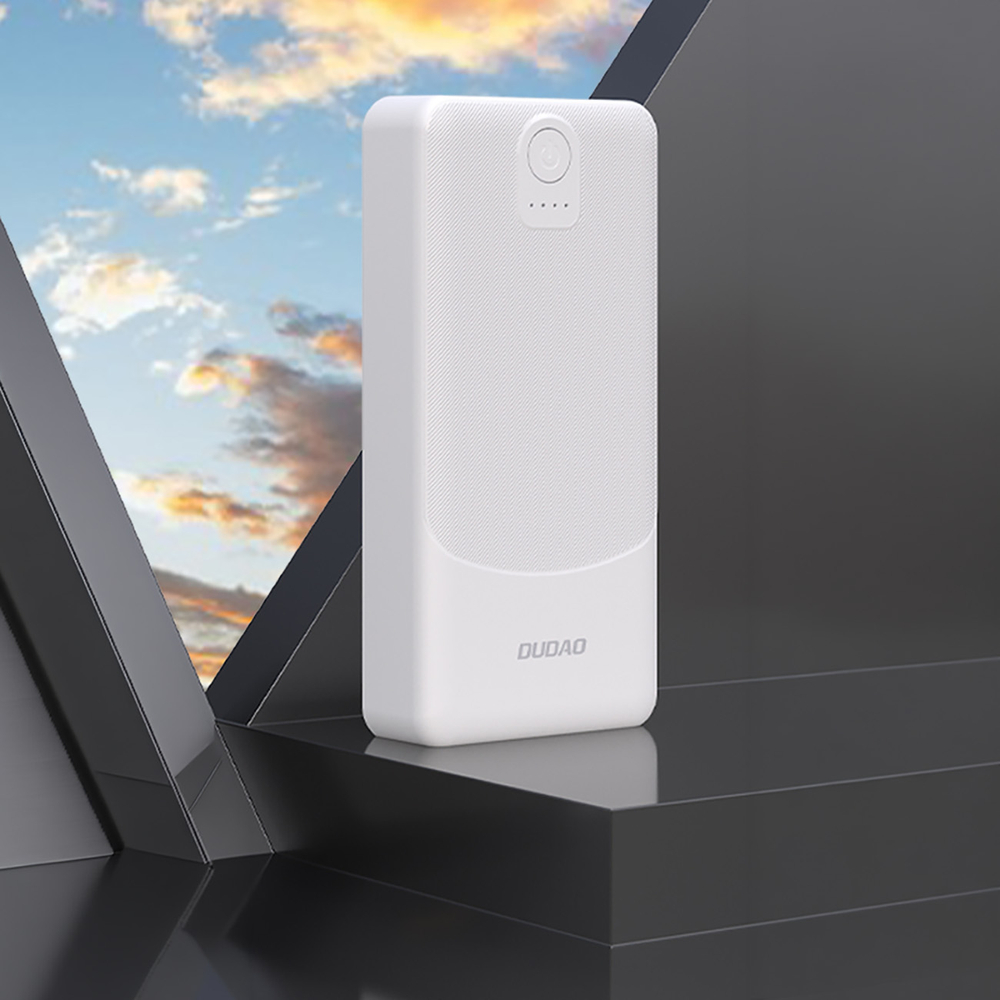 Dudao K10Pro külső akkumulátor 2,4 A 20000 mAh 2 x USB-A - fehér-2