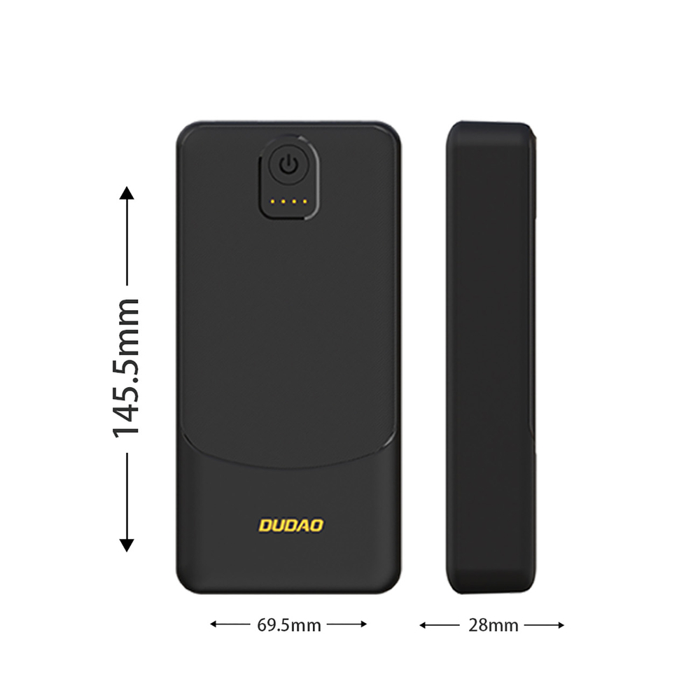 Dudao K10Pro külső akkumulátor 2,4 A 20000 mAh 2 x USB-A - fekete-3