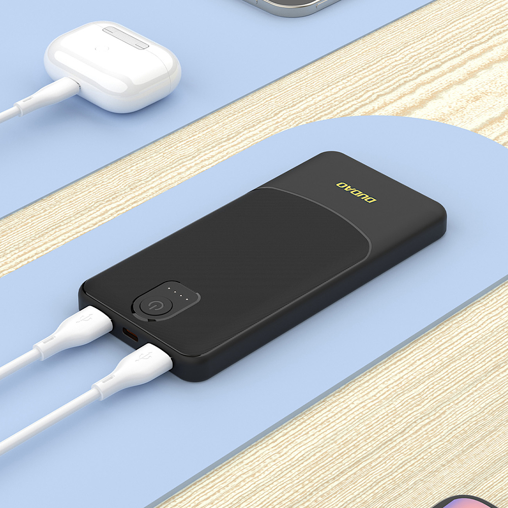 Dudao K10Pro külső akkumulátor 2,4 A 20000 mAh 2 x USB-A - fekete-6