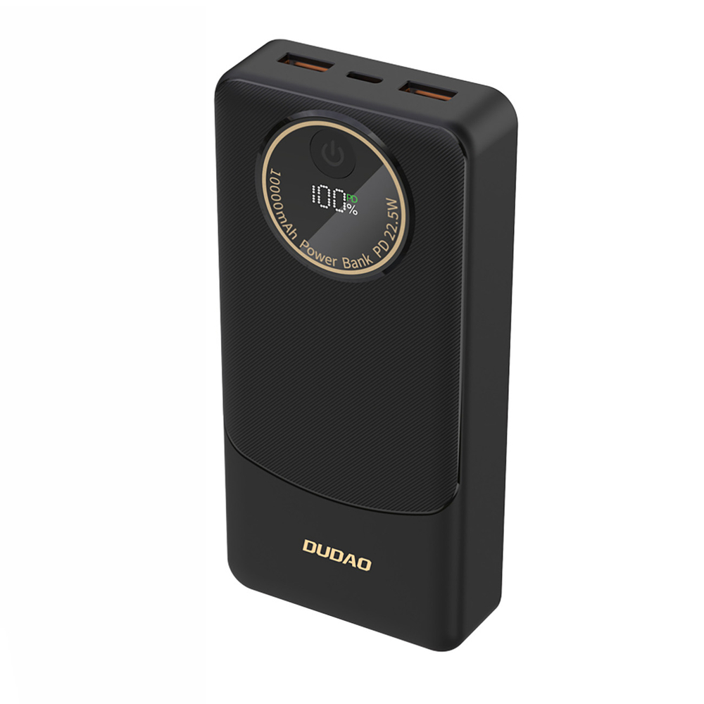 Dudao K12Pro Power Bank 22.5W PD 20000mAh USB-A, USB-C - Fekete-0