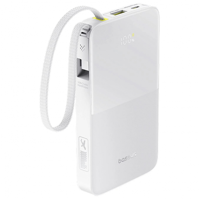 Powerbank Baseus EnerFill Bipow2 Pro, 10000mAh, 22.5W, QC + PD, Fehér E0027601-0