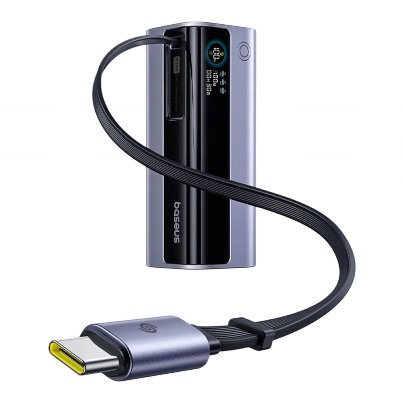Baseus EnerGeek GR11 powerbank, 10000mAh, 100W, QC + PD, Szürke E0027A01-0