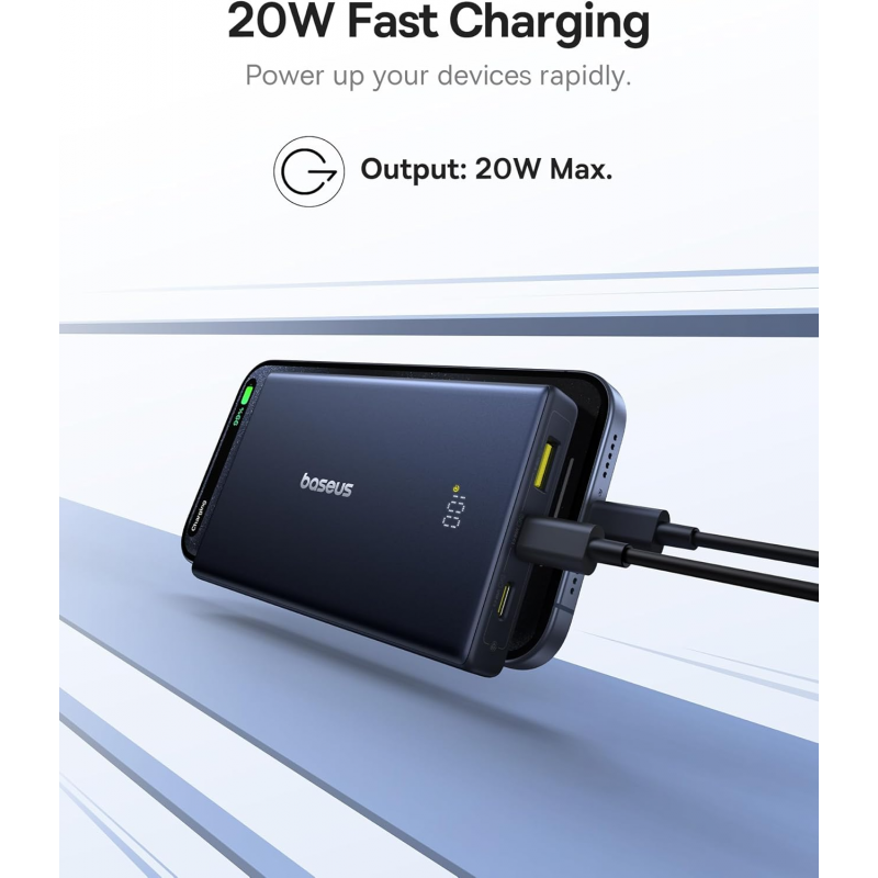 Powerbank Baseus PicoGo, 10000mAh, 20W, QC + PD, Fehér P10076801213-00-2