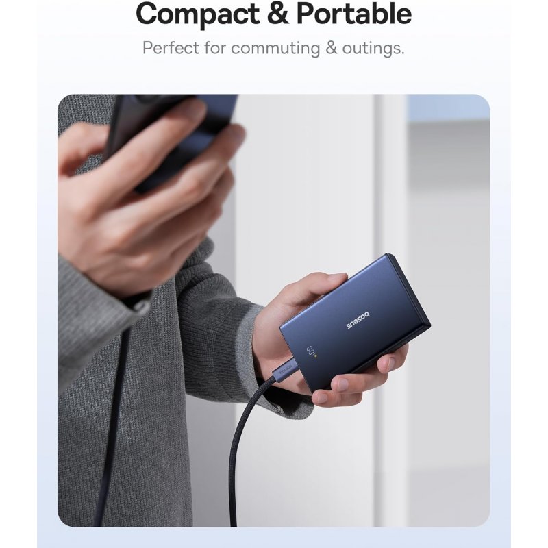 Powerbank Baseus PicoGo, 10000mAh, 20W, QC + PD, Fehér P10076801213-00-4