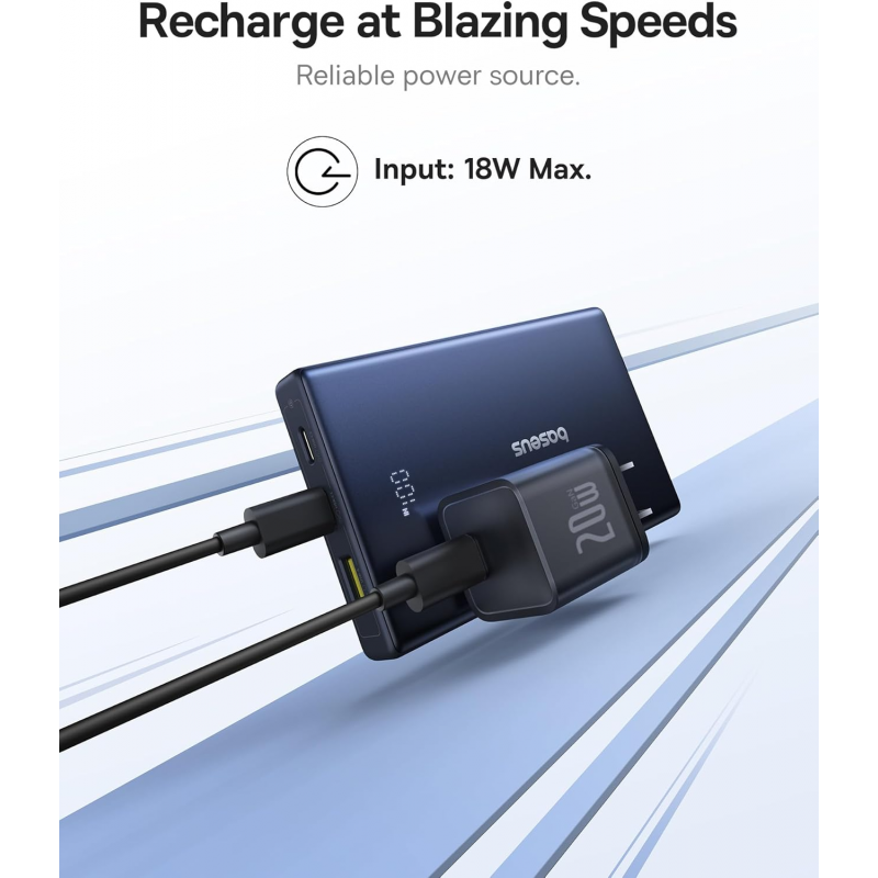 Powerbank Baseus PicoGo, 10000mAh, 20W, QC + PD, Fehér P10076801213-00-5
