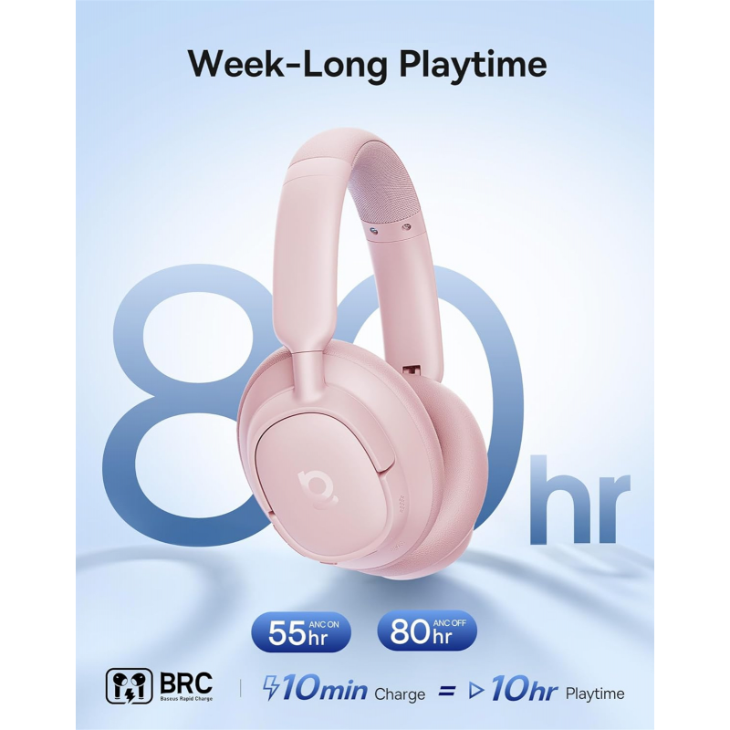 Handsfree Bluetooth MultiPoint Baseus Bass BH1 NC, Pink A0203704-3