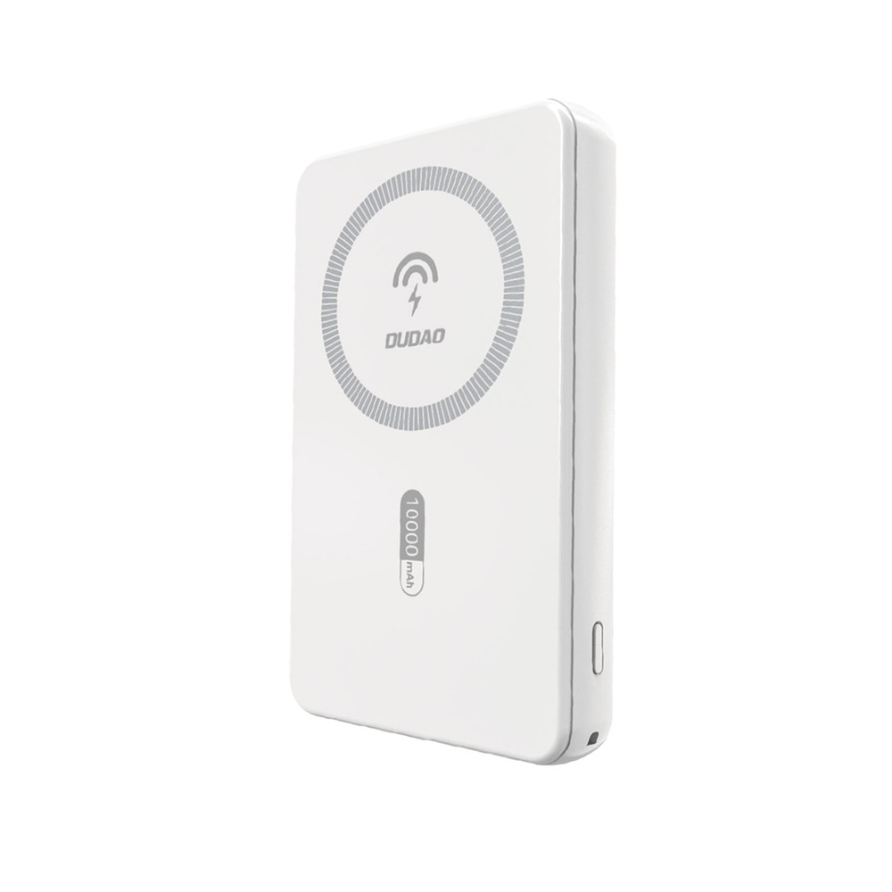 Dudao K14S Mágneses Power Bank 20W 5000mAh 1x USB-A 1x USB-C - Fehér-0