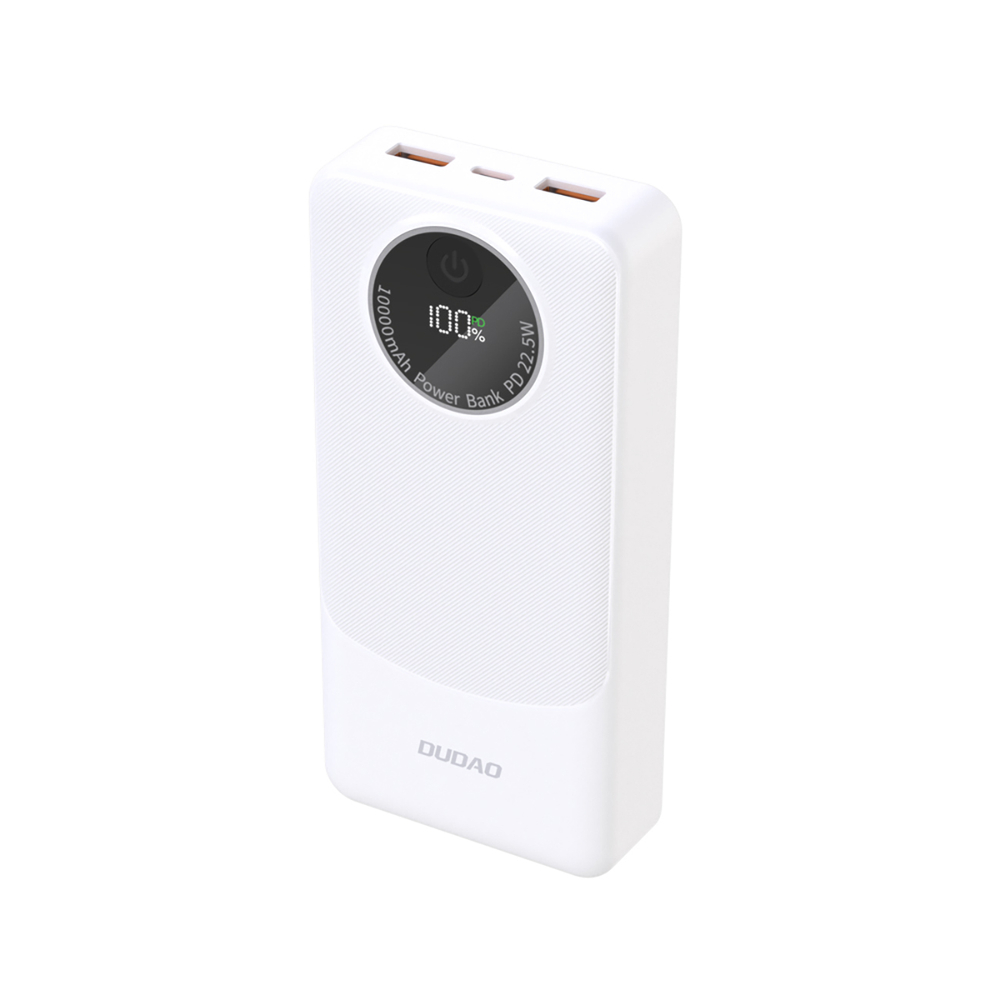 Dudao K12Pro Power Bank 22.5W PD 20000mAh USB-A, USB-C - Fehér-0