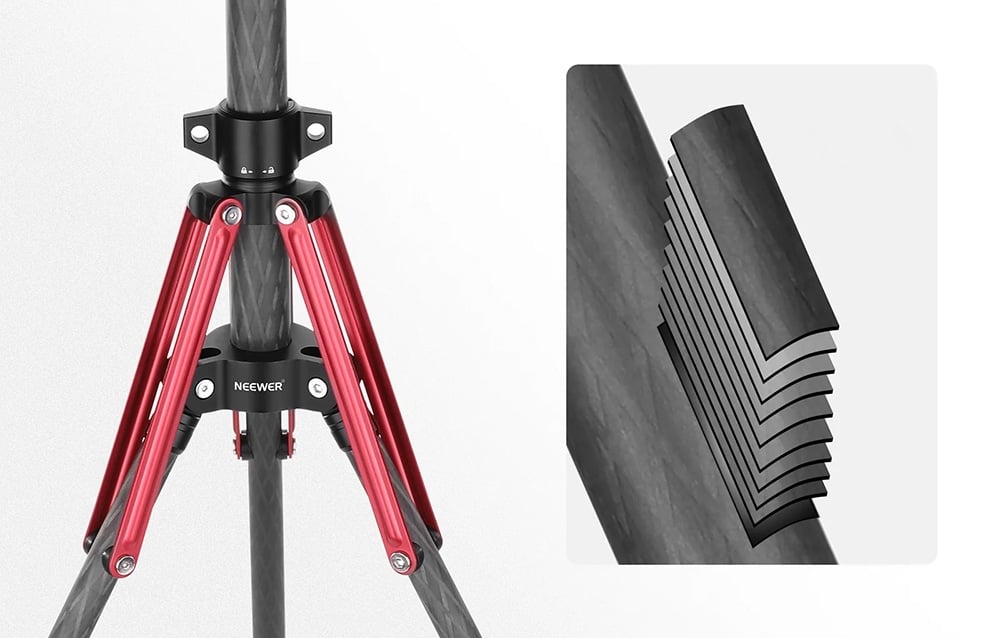 Neewer LIGHT STAND CARBON FIBER ST210R 210CM-1