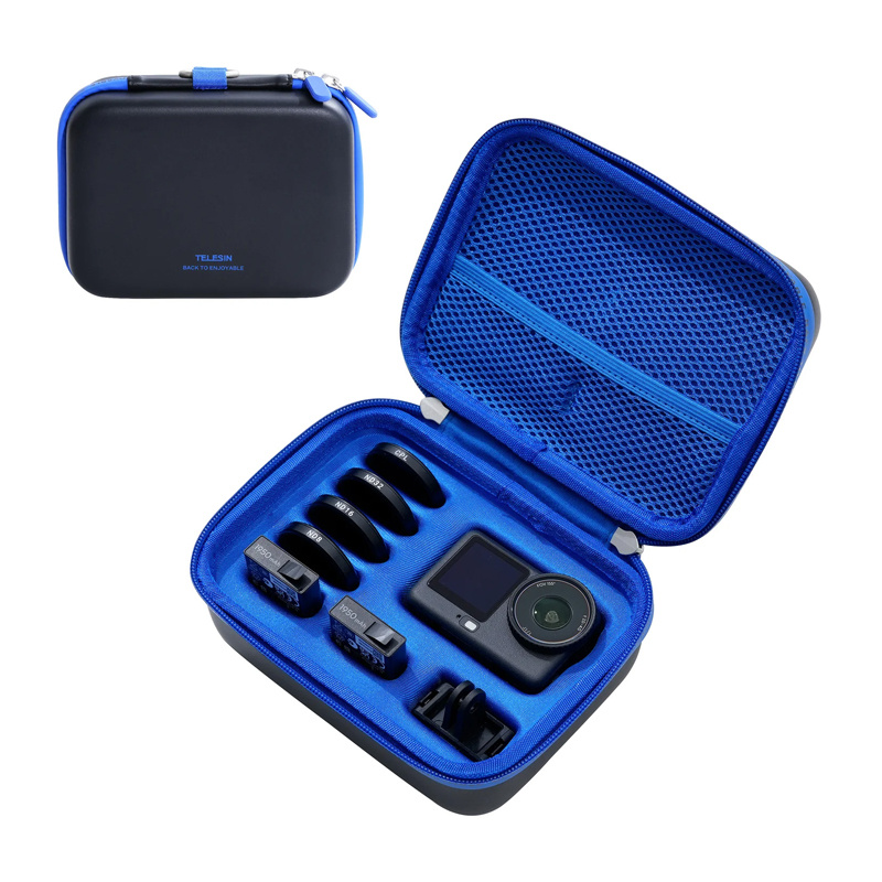 Telesin DisAdv EVA Szállítótáska a DJI Osmo Action 6-hoz (Fekete)-1
