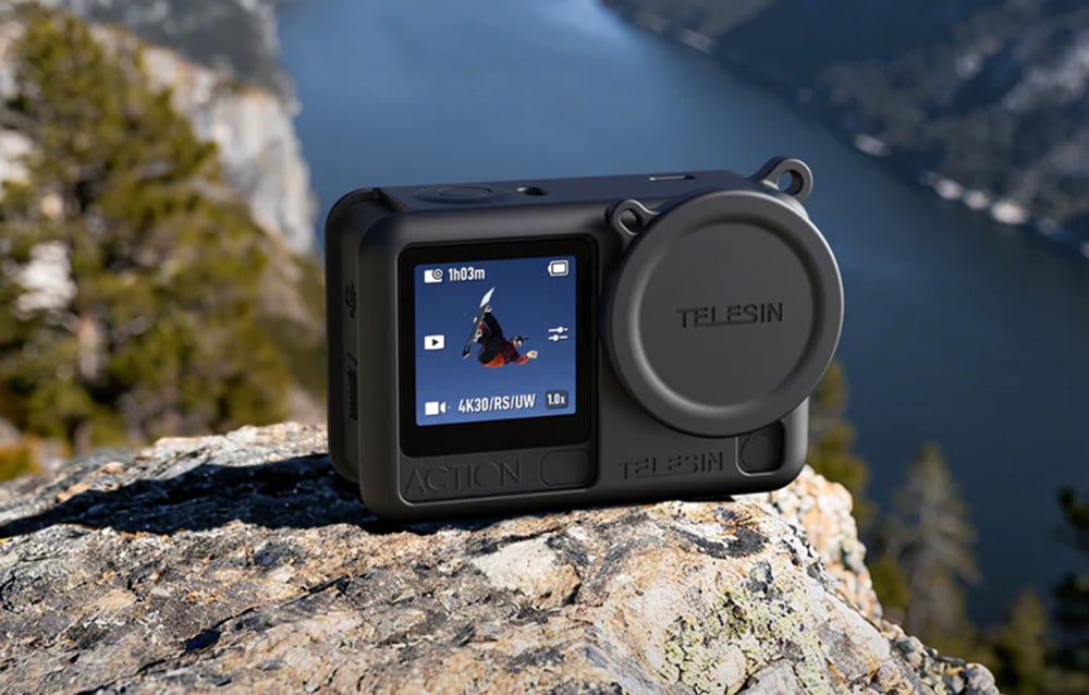 Telesin szilikon védőtok DJI Osmo Action 6 (fekete) tok-2