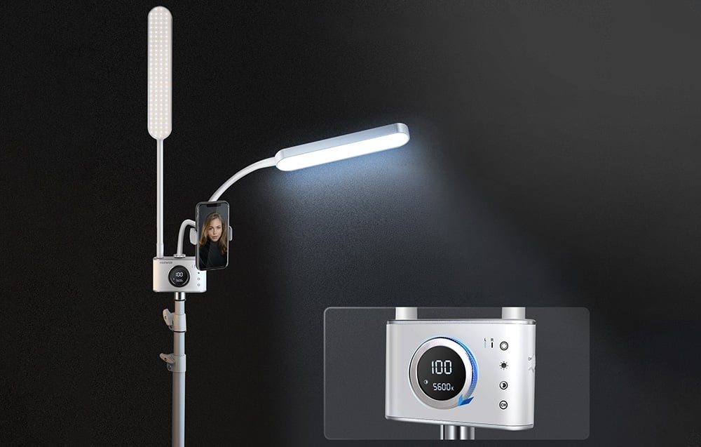 Neewer BH40B DUO KAROS LED TÖLTŐ LÁMPA-3