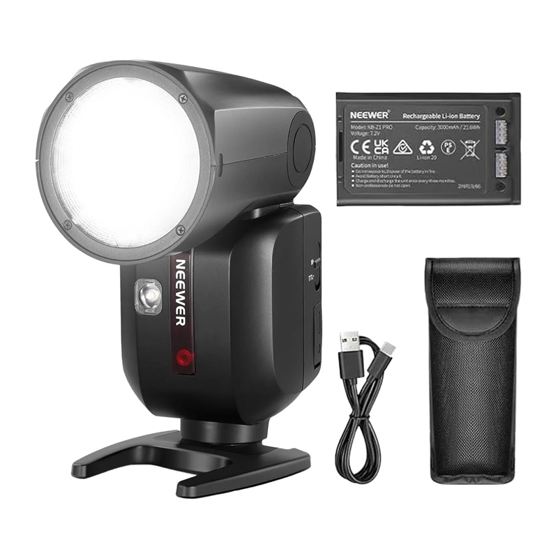 NEEWER Z2PRO-S TTL kerek fej vakufény Sony fényképezőgépekhez-2