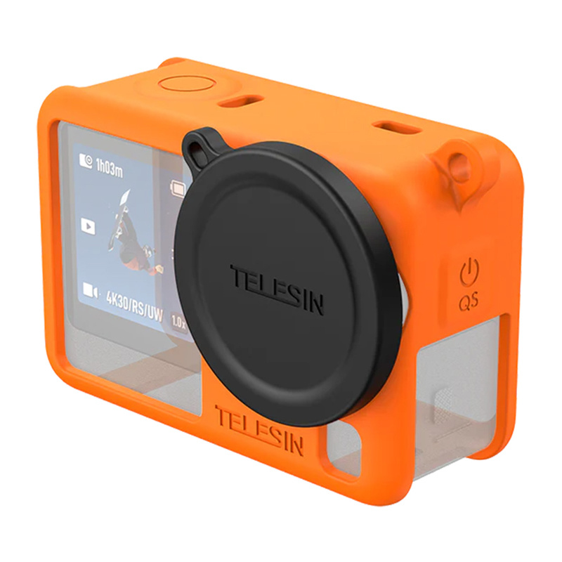 Telesin szilikon védőtok DJI Osmo Action 6-hoz (narancssárga) tok-0
