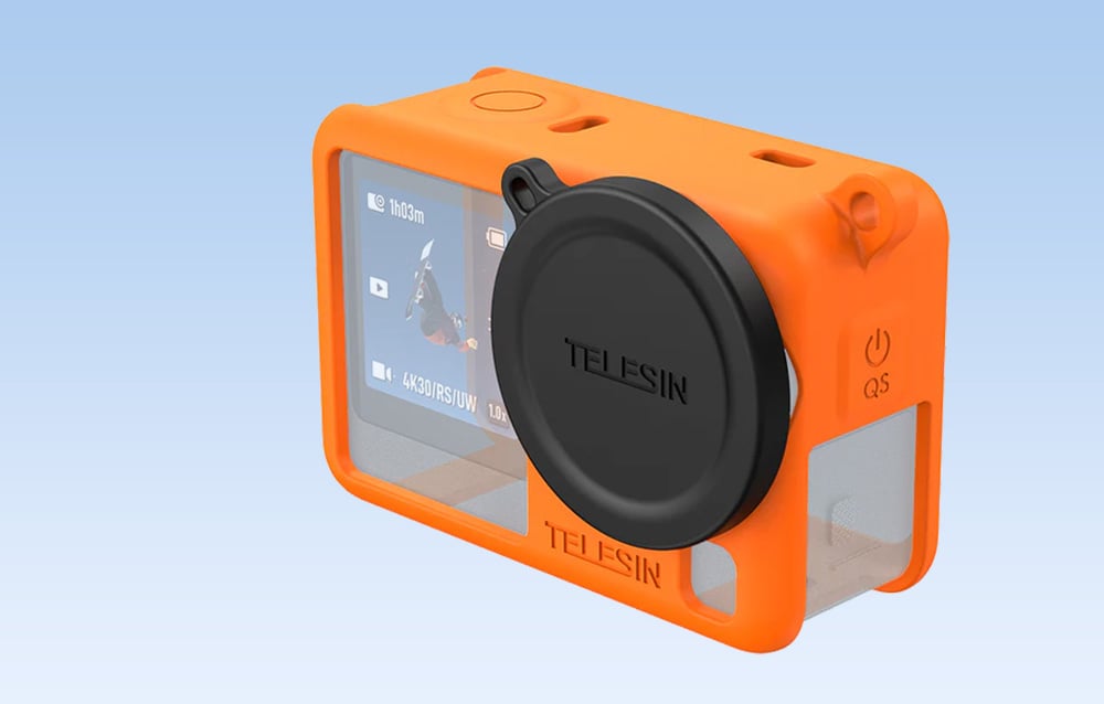 Telesin szilikon védőtok DJI Osmo Action 6-hoz (narancssárga) tok-2