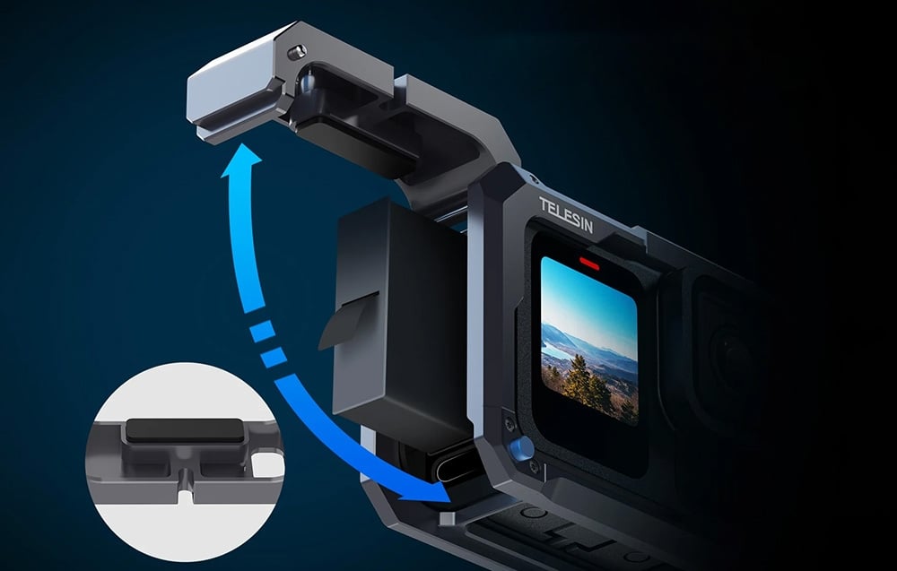 Telesin fém tok GoPro Hero 13-hoz tok-2