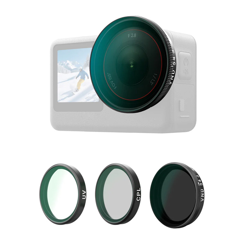 Telesin CPL/VND8/UV szűrőkészlet DJI Osmo Action 6-hoz (3 db)-9