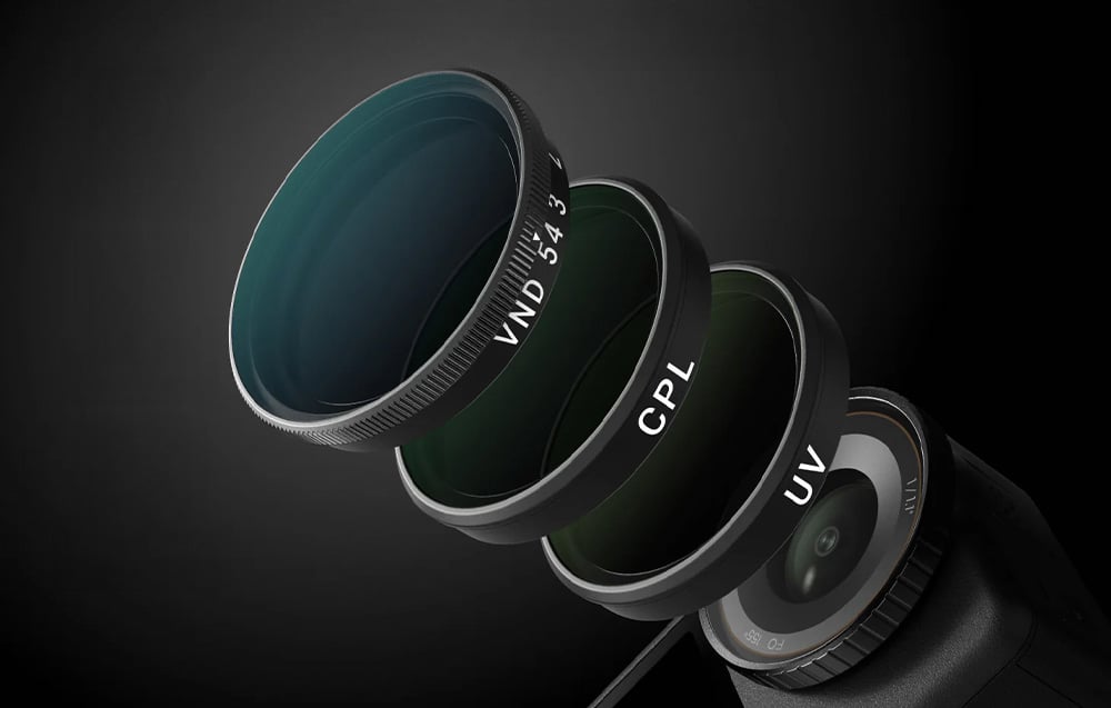 Telesin CPL/VND8/UV szűrőkészlet DJI Osmo Action 6-hoz (3 db)-2
