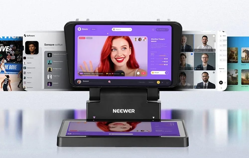 NEEWER X11 TELEPROMPTER BEÉPÍTETT TM8 MONITORRAL-3