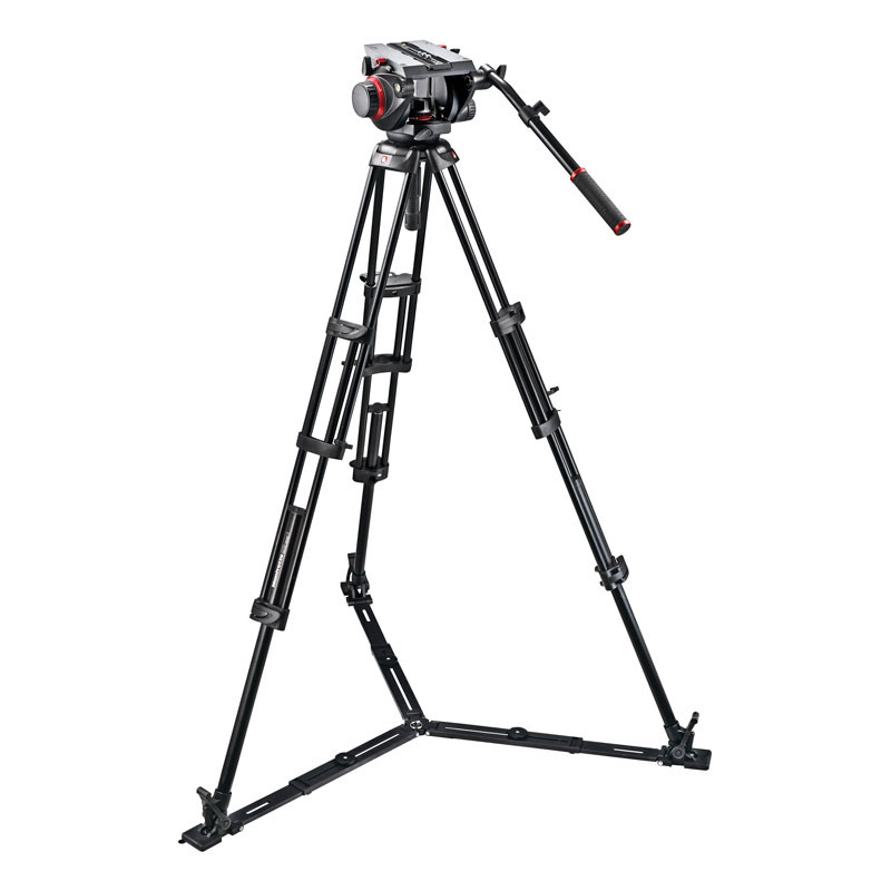 Manfrotto Pro Ground-Twin Kit 100 professzionális videóállvány szett-0