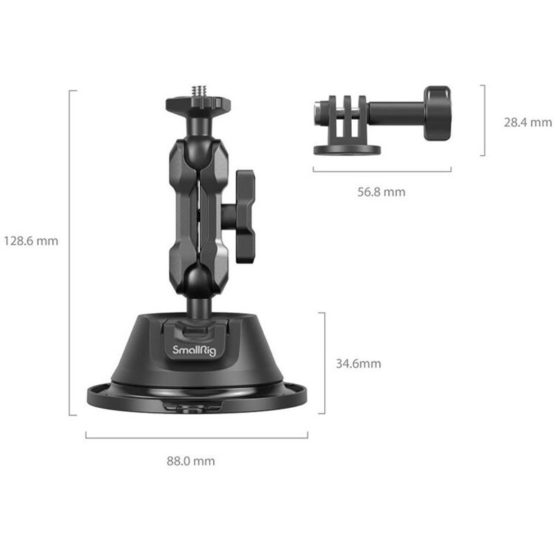 Smallrig SC-1K 4193 tapadókorongos kamerarögzítő akciókamerákhoz-1