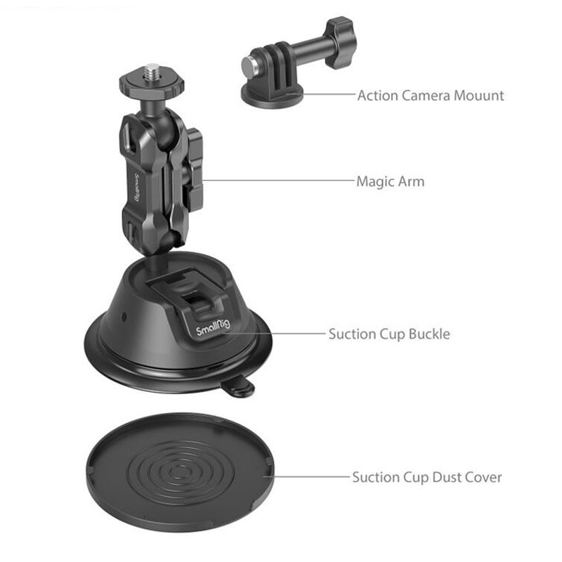 Smallrig SC-1K 4193 tapadókorongos kamerarögzítő akciókamerákhoz-2
