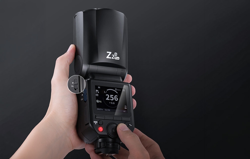 Neewer Z2PRO-N TTL kerek fejű rendszervaku Nikon fényképezőgépekhez-3