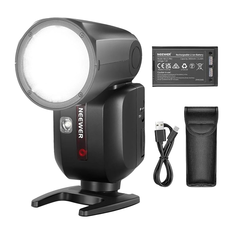Neewer Z2-C TTL KEREK FEJŰ SPEEDLITE VAKUFÉNY Canonhoz-2