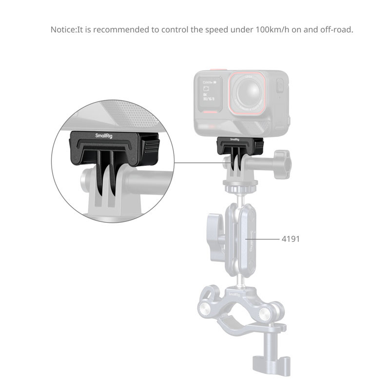 Smallrig 6303 Quick Release Mount Adapter for Insta360 X5 / X4 Air / Ace Pro 2 / Ace Pro / Ace-4