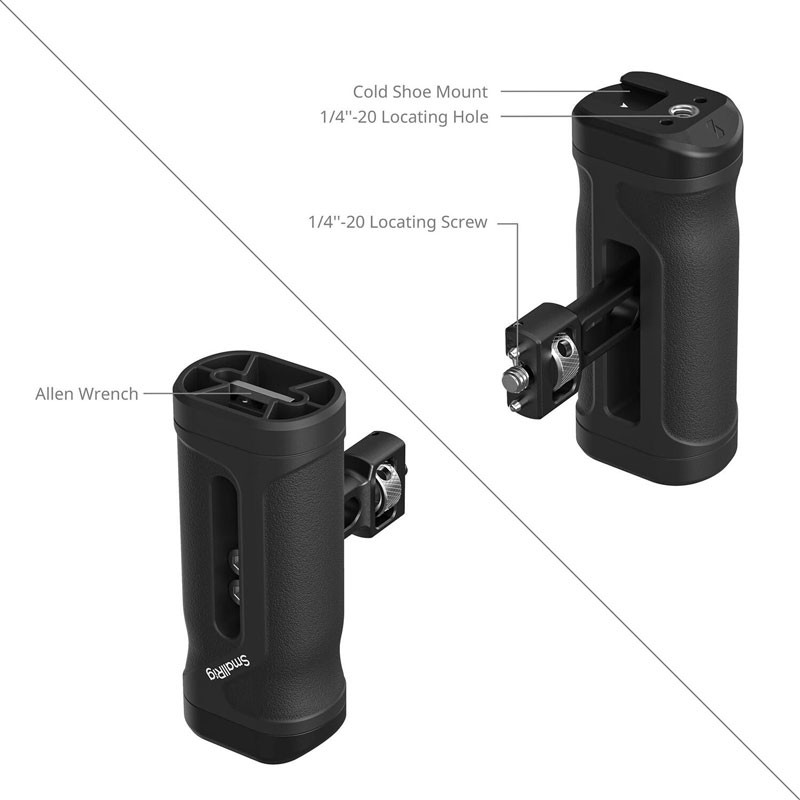 Smallrig 5946 Mini Side Handle with 1/4''-20 Locating Screw-1
