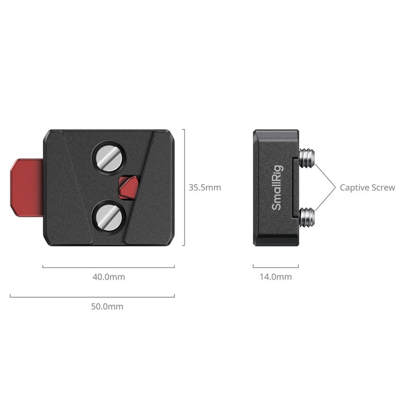 Smallrig 6021 Quick Release V-Lock Mount Plate Kit-2