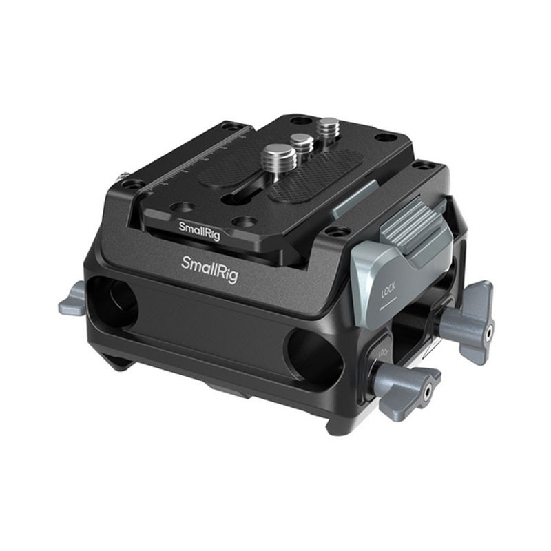 Smallrig 5366 Manfrotto-Type Mount Plate Kit with 15mm Dual Rod Clamp-0