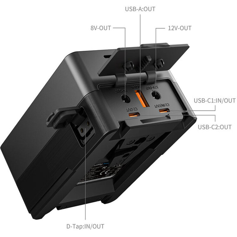 Smallrig 5046 VB99 Pro Mini V-Mount akkumulátor szett töltővel-3