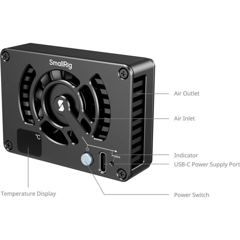 Smallrig 4815 külső kamerahűtő rendszer Sony, Canon és Fujifilm vázakhoz-1