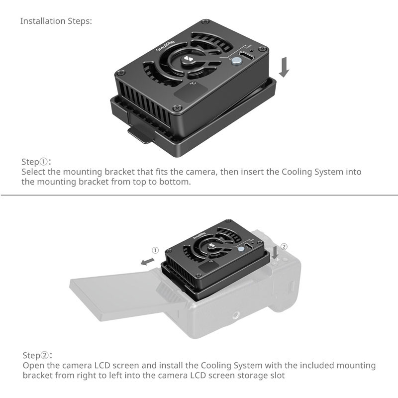 Smallrig 4815 külső kamerahűtő rendszer Sony, Canon és Fujifilm vázakhoz-3