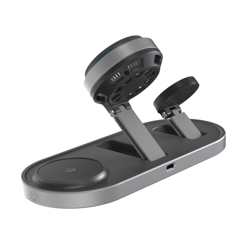 Tech-Protect A51 Arcticboost 3 az 1-ben mágneses MagSafe vezeték nélküli töltő 25W Qi2.2 fekete-6