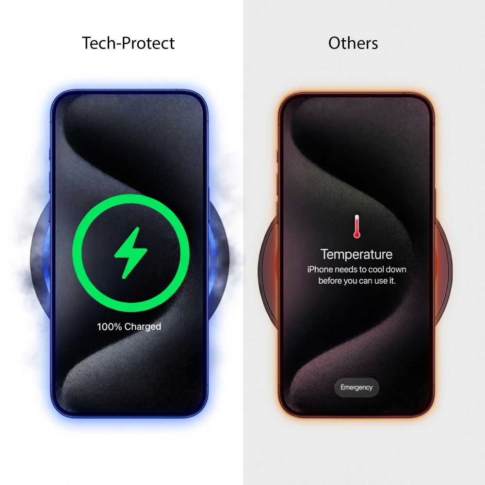 Tech-Protect A51 Arcticboost 3 az 1-ben mágneses MagSafe vezeték nélküli töltő 25W Qi2.2 fekete-3