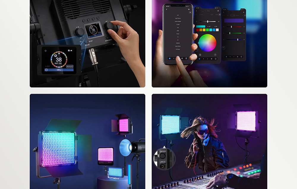 NEEWER RGB1200 LED videólámpa-3