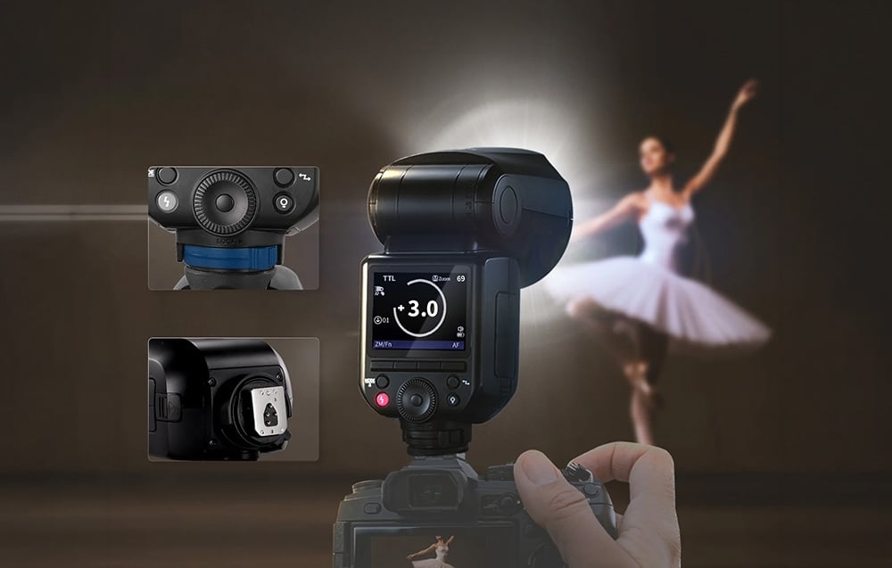 Neewer Z2PRO-F TTL körfejes rendszervaku 3000mA-4