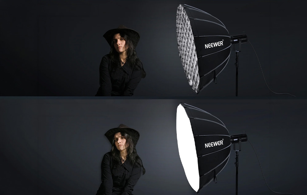 Neewer Mély Parabolikus Gyorskioldó Softbox 120 cm-3
