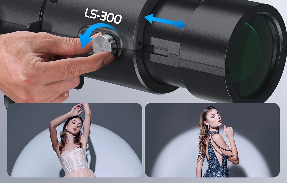 NEEWER LS-300 300W SPOTLÁMPA SNOOT BOWENS RÖGZÍTÉSSEL-3