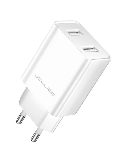 JELLICO fali töltő WJ-C59 2.4A 12W 2xUSB Fehér-1