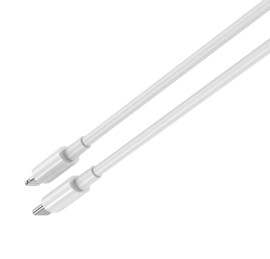 JELLICO fali töltő WJ-C60 PD 20W 1xUSB-C + 1xUSB QC3.0 + USB-C - Lightning kábel Fehér-5
