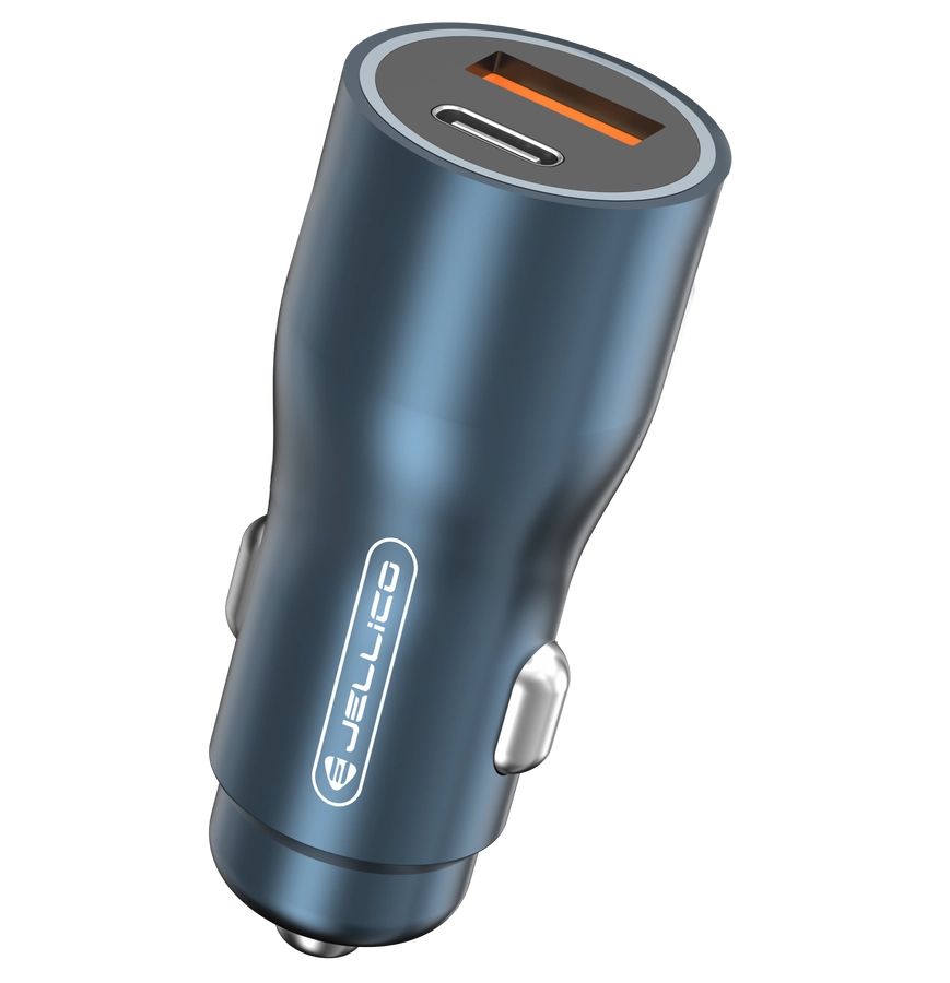 JELLICO autós töltő HX12 PD 30W 1xUSB-C + 1xUSB QC3.0 fekete-2