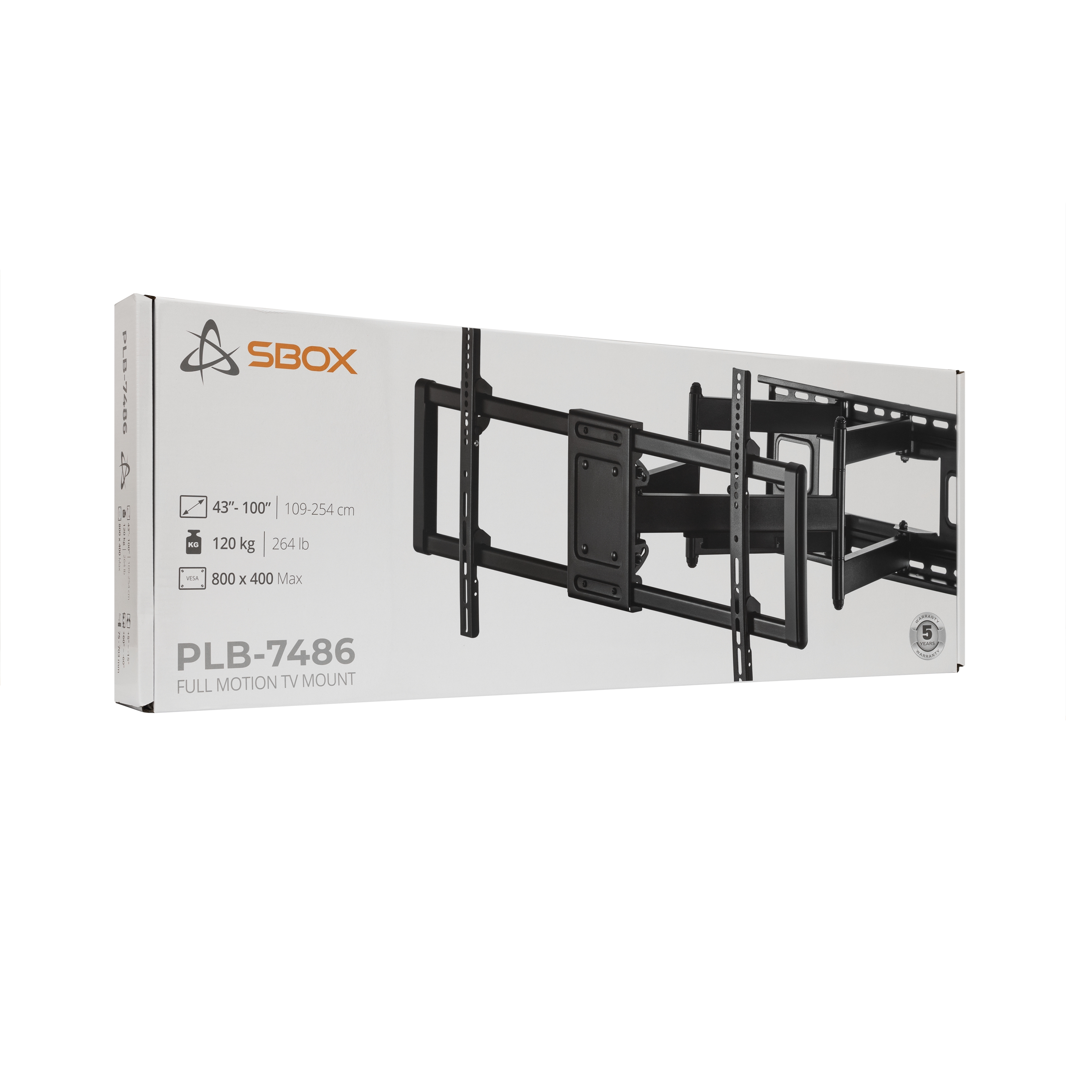 Sbox PLB-7486 (43-100/120kg/800x400) fali TV tartó-6