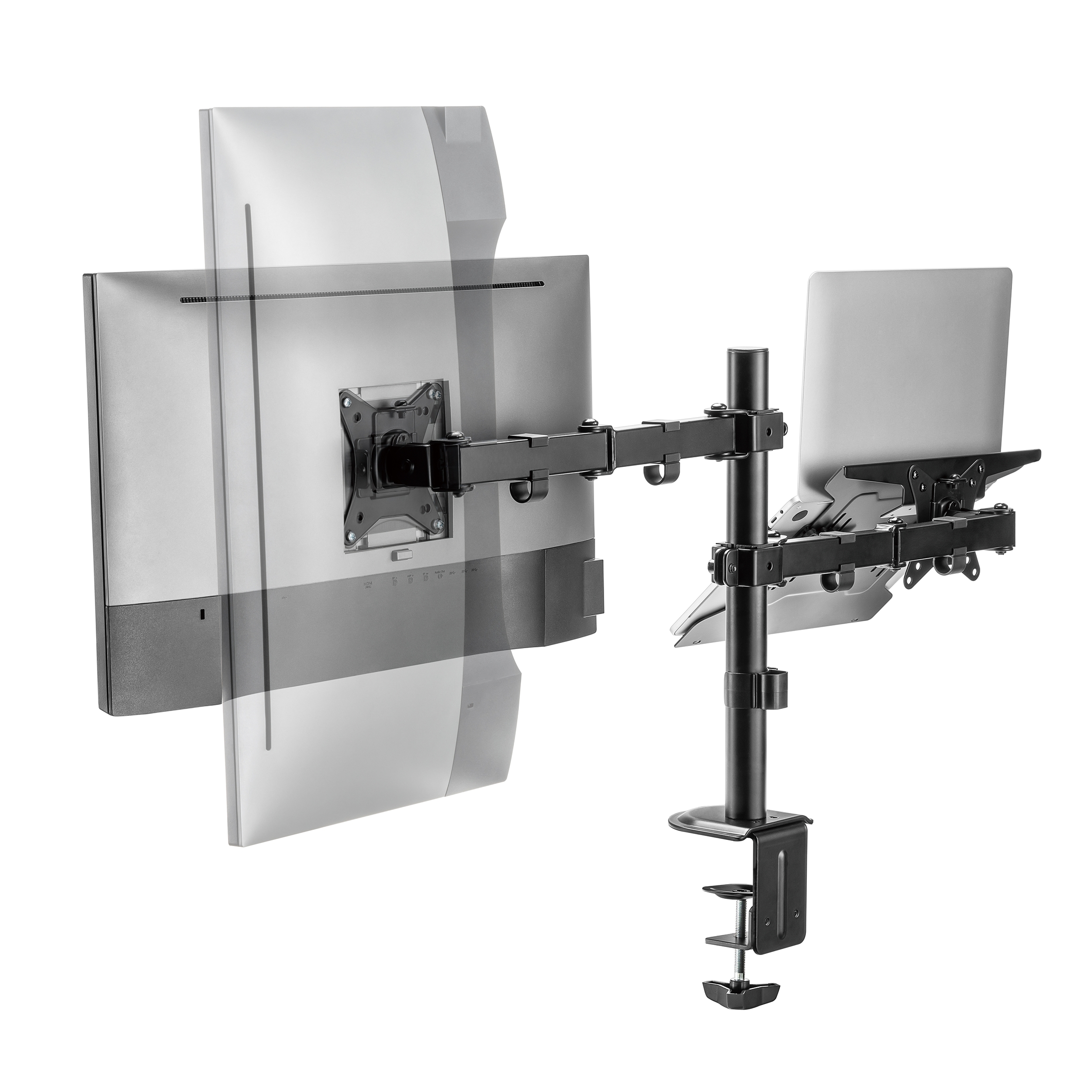 Sbox LCD-LM01-2 monitor- és notebooktartó asztali állvány-3