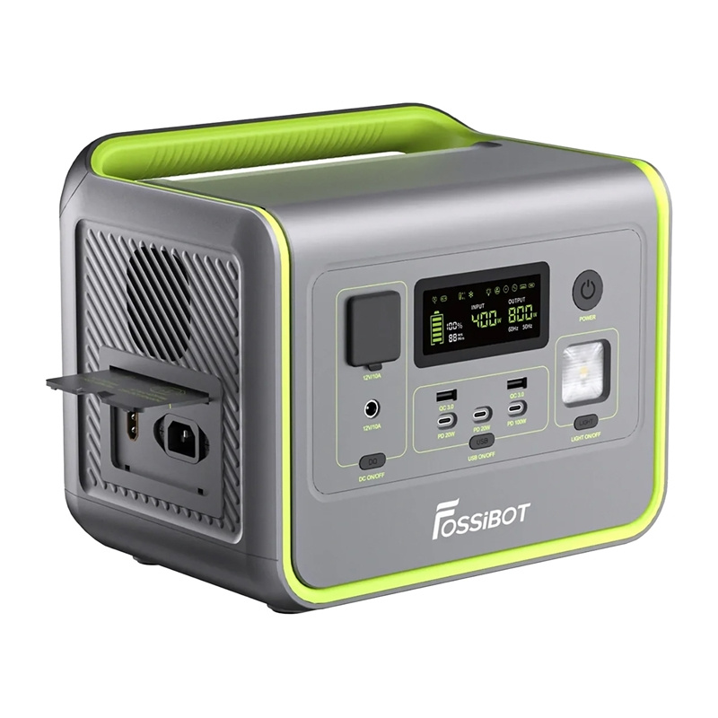 FOSSIBOT F800 800 W-os hordozható töltőállomás zöld-5