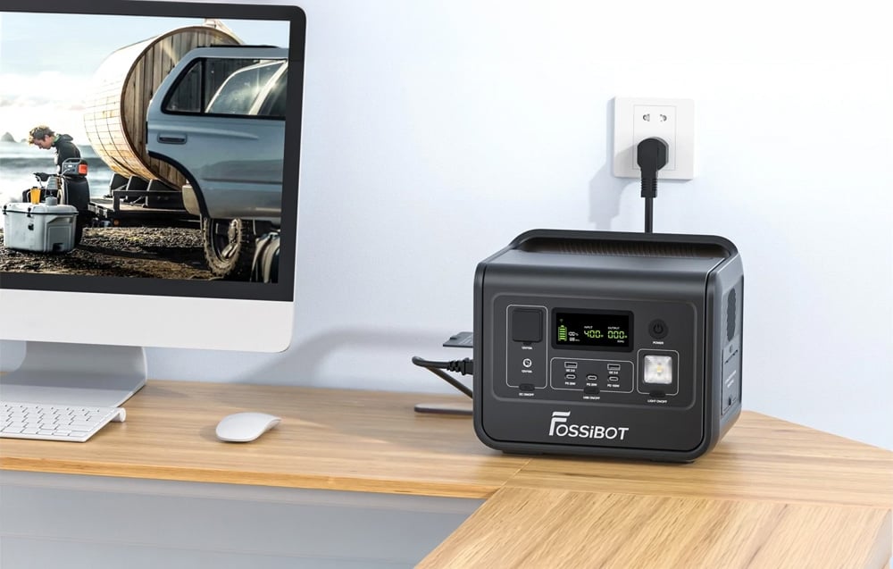 FOSSIBOT F800 800 W-os hordozható töltőállomás zöld-3