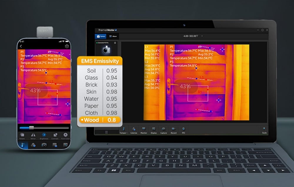THERMAL MASTER P2 Pro Mini hőkamera (USB-C)-8