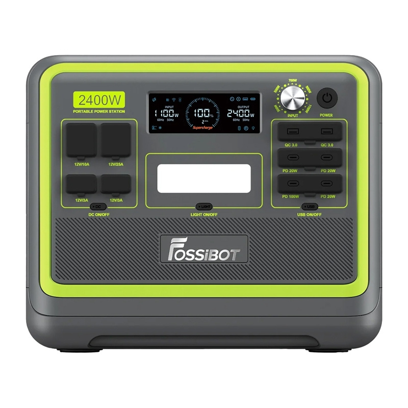 FOSSIBOT F2400 hordozható energiaállomás zöld-6